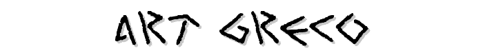 Art Greco font